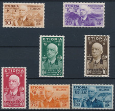 COLONIE ETIOPIA  1936 VITTORIO EMANUELE III  MNH GOMMA INTEGRA FIRMATI - 305