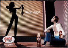 cartolina pubblicitaria PROMOCARD n.3497 COCA COLA LIGHT DELIGHTFUL