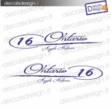 Coppia adesivi scritte