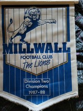 Gagliardetto Pennant MILLWALL  original 1987/88