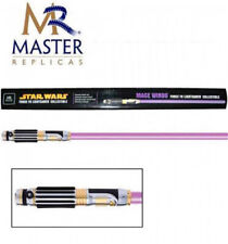 MR Master Star Wars Replicas Mace Windu spada laser luce LED limitata IN MAGAZZINO