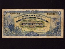 Rhodesia: P-S112a, 1 sterlina, 1937 * Barclays Bank * F-VF *