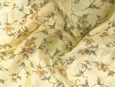 100% Pura Seta Sari Vintage Riciclato Tessuto Stampato Materiale PSS17431