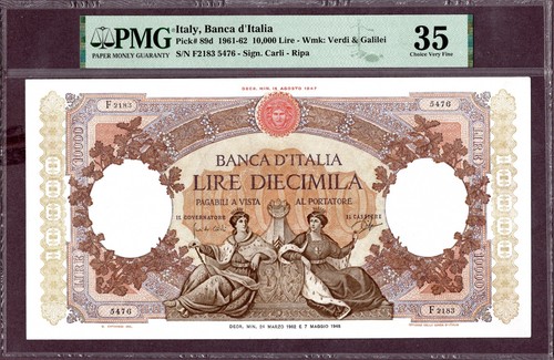 Italia 10000 lire banconota - 10000,