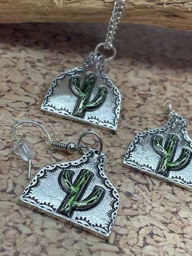 Set orecchini collana cactus - set,