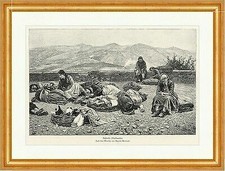 Donne da mercato bloccate