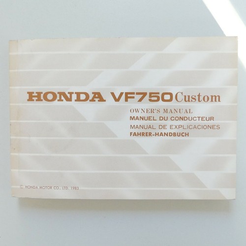 Honda 750 custom manuale - vf,