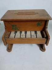 Antico Vecchio Pianoforte In Legno Giocattolo