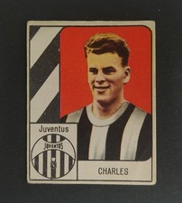 Figurina Calcio Ed. Nannina GOL GIGANTE (6x7,5cm) 1960-61 CHARLES Juventus