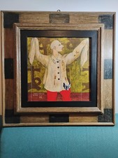 Fabrizio RICCARDI (1942) - Suggeriti dubbi a chi ha paura, tempera su tavola