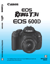 Canon EOS-600D Rebel T3i manuale utente avanzato 342 pagine rilegato a bobina