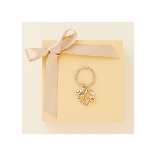 Portachiavi cuore con - , anello