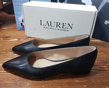 POLO RALPH LAUREN nr. 38.5 Ballerina pelle colore NERO linea LAUREN