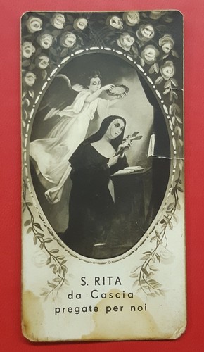 Antico santino santa rita - santa, da