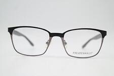 Occhiali Freudenhaus Cato Titanio Nero Argento Ovale Montatura Nuova