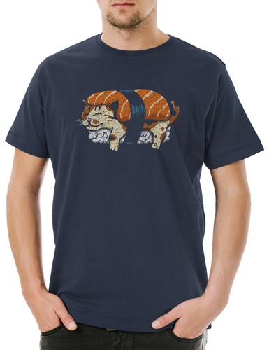 Shirt uomo cat sushi - t-shirt,
