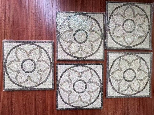 Medaglione mosaico marmo - medaglione,