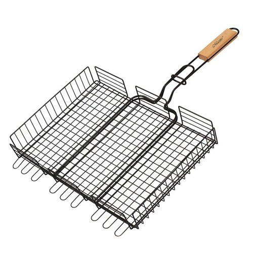 Griglia con manico legno - griglia,
