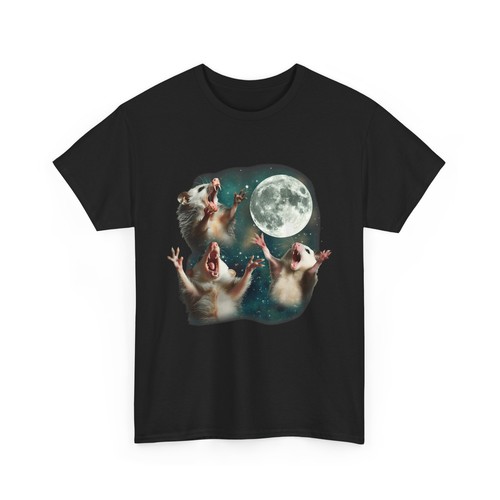 Maglietta tre possum - maglietta, luna,