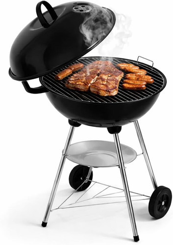 Barbecue carbone tondo con - carbone,