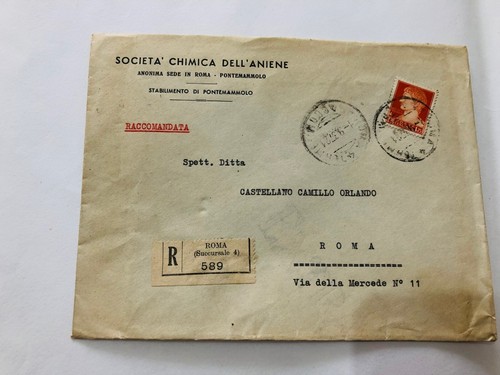 Storia postale raccomandata - postale,