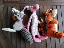 3 Peluche - Scrat, Era Glaciale - Pantera Rosa - Tigro.