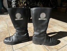 Stivali Moto uomo Alpinestars Vintage in Pelle Neri , usati Pochissimo , n. 43