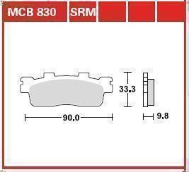 Brake pad set disc - set,, trw