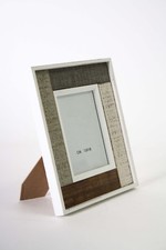Cornice portafoto 13x18 legno shabby chic vintage da tavolo o parete 24x29 cm