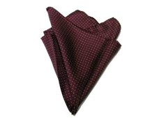 Pochette uomo a pois bordeauc