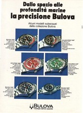 BULOVA SUB ACCUTRON OROLOGIO COLECTION  1 pagina 1975 originale 8IU