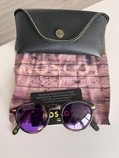 OCCHIALI DA SOLE MOSCOT MILTZEN SUN 46 CUSTOM LENS LENTI VIOLA VIOLET BARK