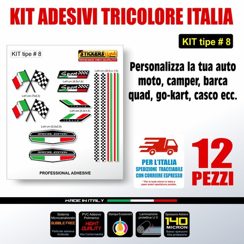 Kit adesivi tricolore - adesivi,