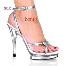 SEXY sandali ARGENTO plateau