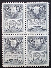 San Marino 1907 MH Stemma 15c