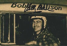 Bobby Allison foto autografata 4x6 Daytona 500 NASCAR Racing Legend COA LOOK!