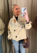 ZARA TRENCH COAT NUOVO CON