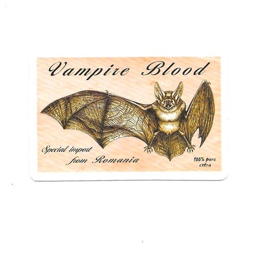 Adesivo pipistrello sangue - adesivo,