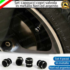 SET TAPPI TAPPINI COPRIVALVOLA ARGENTO E NERI FORD FIESTA FOCUS FUSION GALAXY
