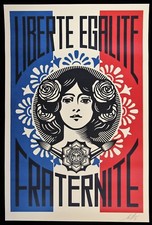 Shepard fairey liberté - fairey,