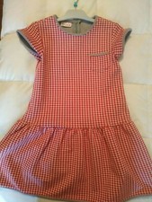 Abito bimba Brums 6-8 anni rosso e bianco, come nuovo