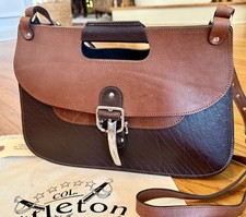 NUOVO - Colonnello Littleton n. Borsa da caccia 18 in pelle di bufalo - borsa USA tascabile