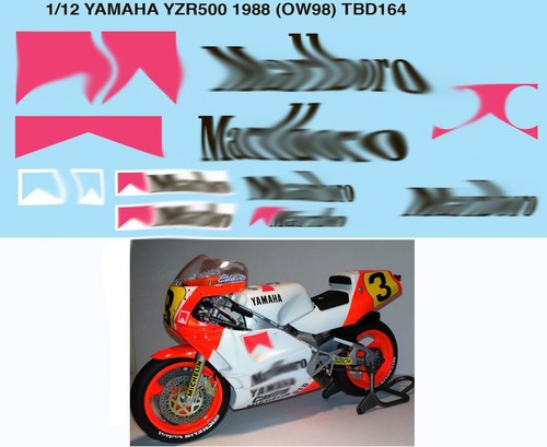 Decals for yamaha yzr500 - 1/12,