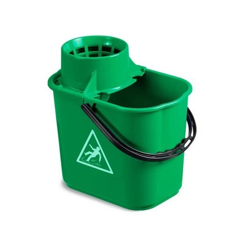 Secchio plastica verde - secchio,