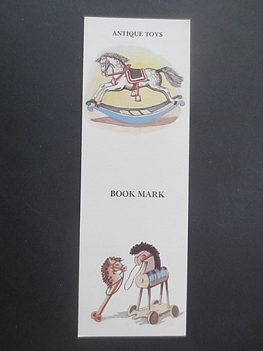 Vintage bookmark antique - bookmark, toys