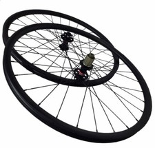 Set ruote bici mtb 26 larghe 35 mm ruote clincher XC tubeless 3K/UD/12K opache 