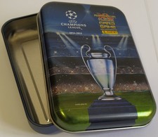 Mini scatola di latta vuota Adrenalyn Champions League 2014-2015 Panini