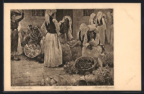 Cartolina artistica ragusa - artistica,