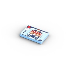 Cafe Corner LEGO Set Box ❤️ Piastrella mattoncini LEGO® stampata originale / LT 23002-1