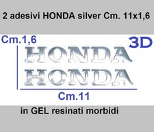 2 adesivi HONDA  GEL 11 Cm